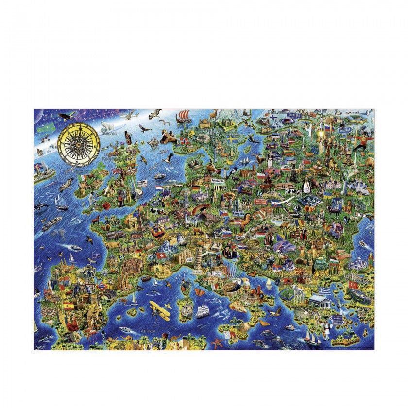 Puzzle Educa 500 Peas Mapa Europa