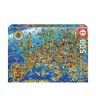 Puzzle Educa 500 Peas Mapa Europa