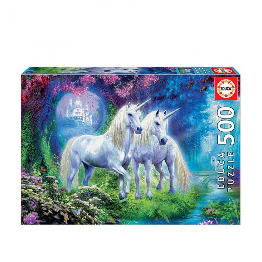 Puzzle Educa 500 Peas Unicrnios No Bosque