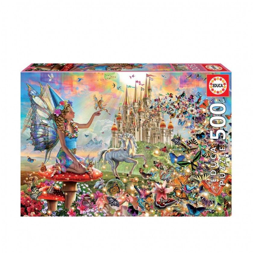 Puzzle Educa 500 Peas Fadas E Borboletas