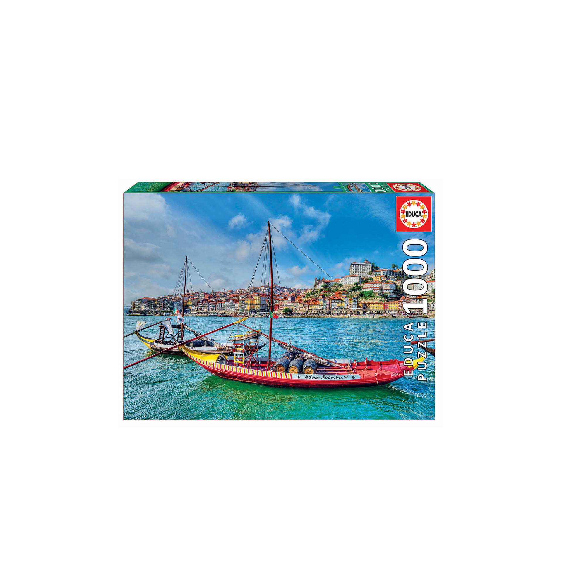 Puzzle Educa 1000 Peças Barcos Rabelos