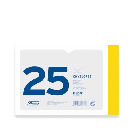 Envelope Militar Ouro 176X120mm Pack 25 - Image product