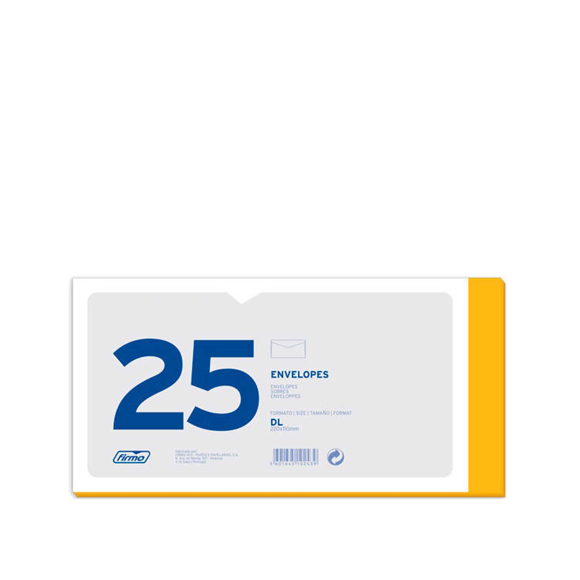 Envelope Dl Ouro 220X110mm Pack 25