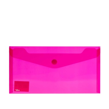 Bolsa Envelope Timeoffice com Velcro Vermelho