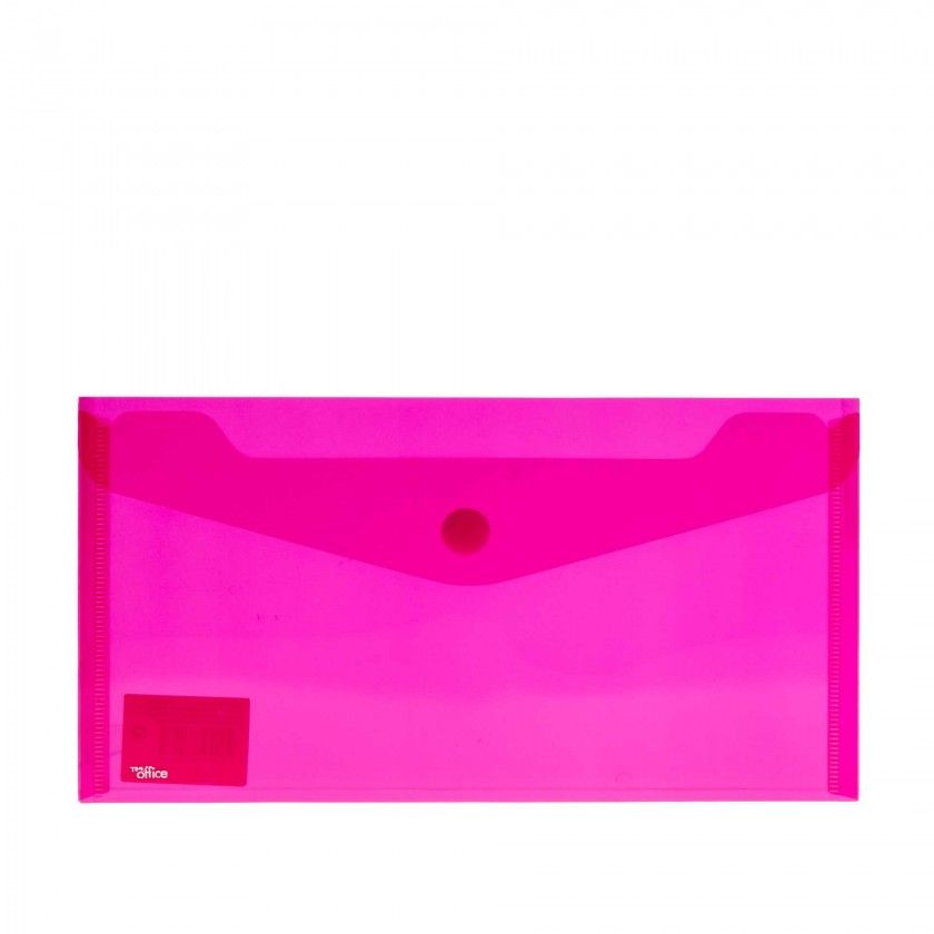 Bolsa Envelope Timeoffice com Velcro Vermelho