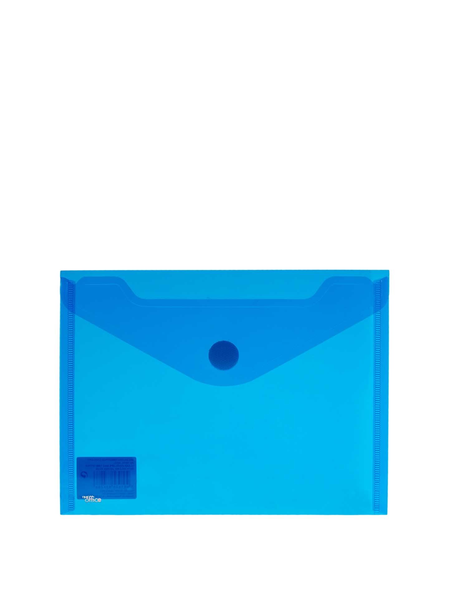 Bolsa Envelope Firmo com Velcro Azul A5