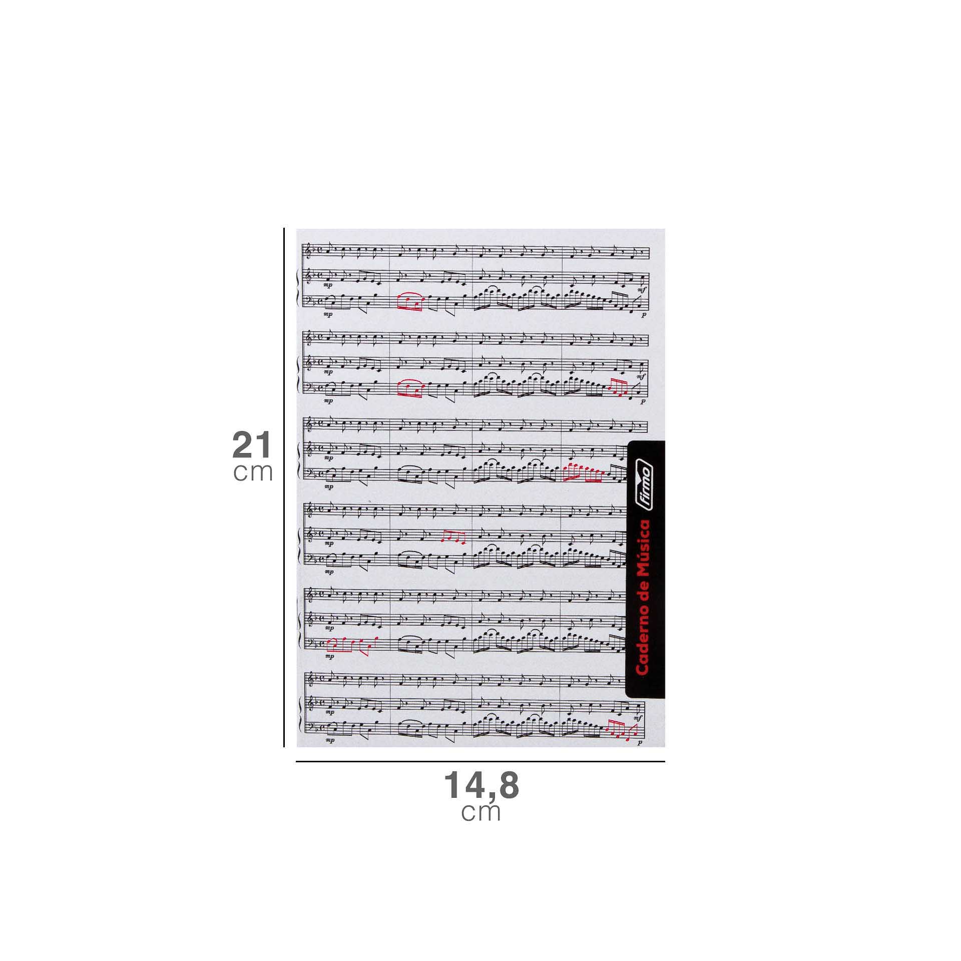 Caderno Música / Canto 20 Folhas