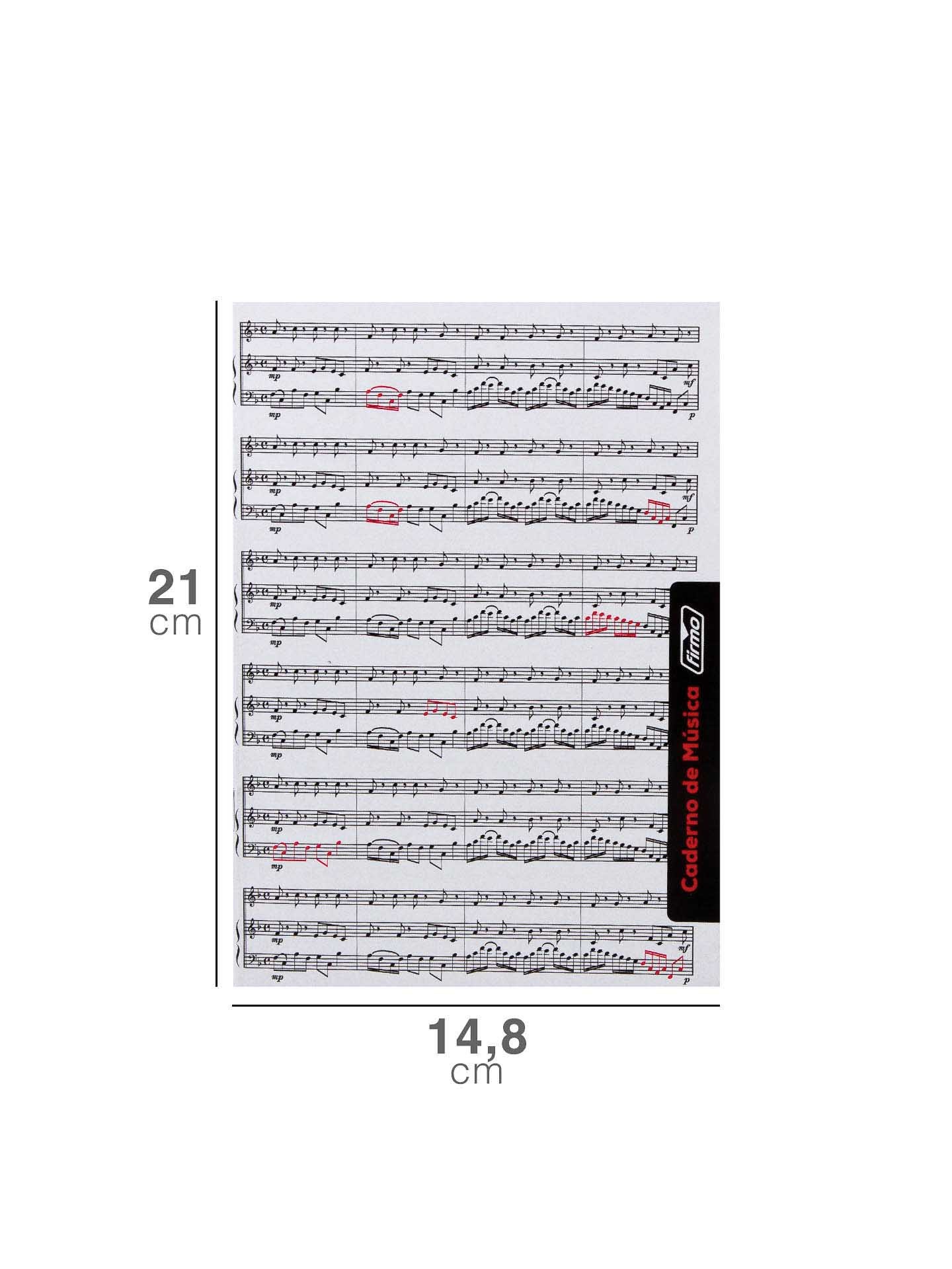 Caderno Música / Canto 20 Folhas