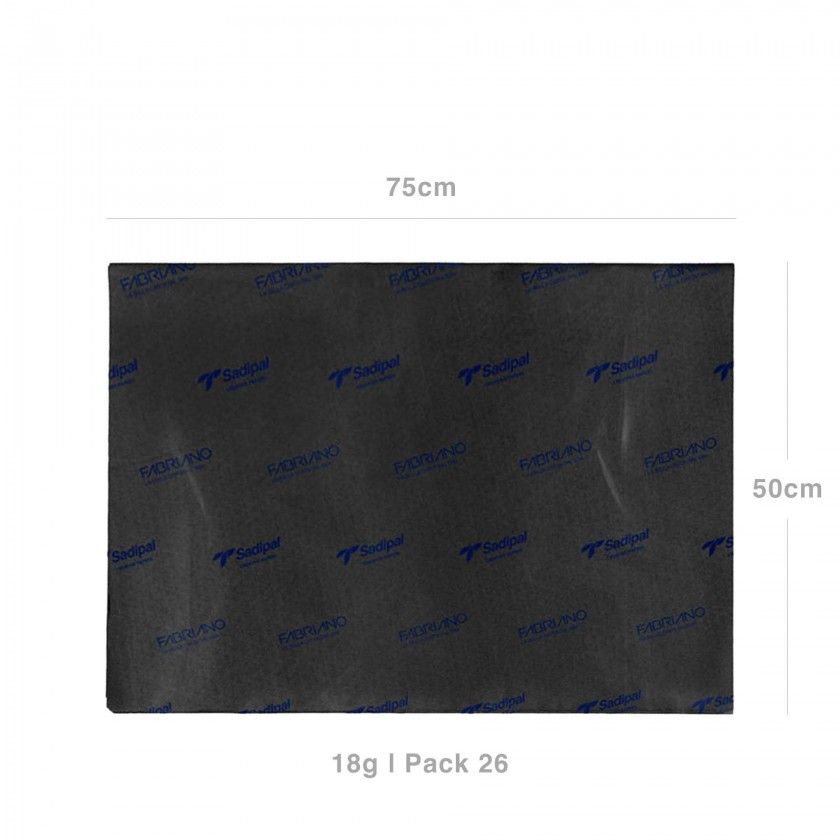 Papel Seda Sadipal 18gr 50X75cm Pack 26