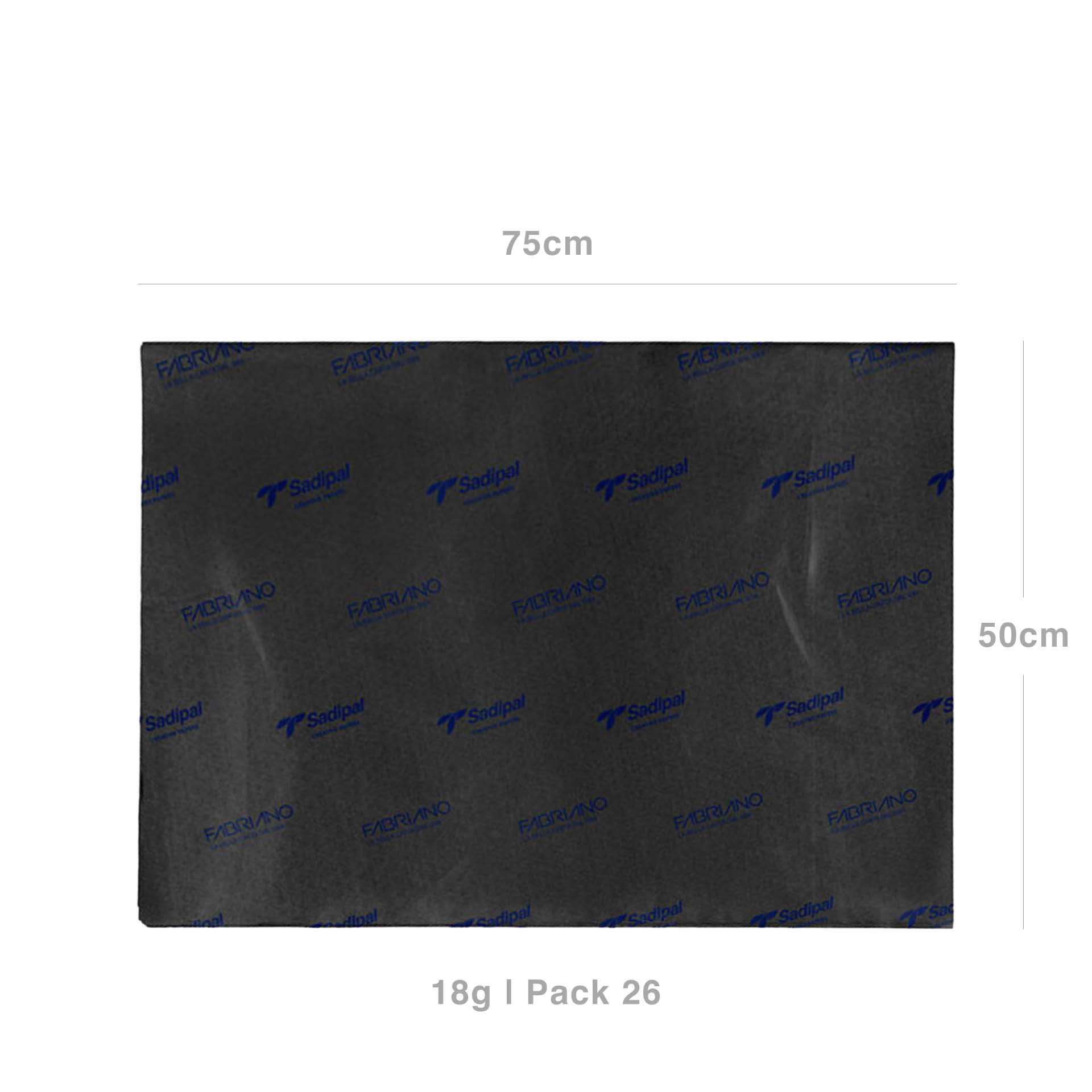 Papel Seda Sadipal 18gr 50X75cm Pack 26