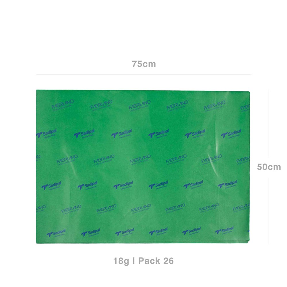 Papel Seda Sadipal 18gr 50X75cm Pack 26