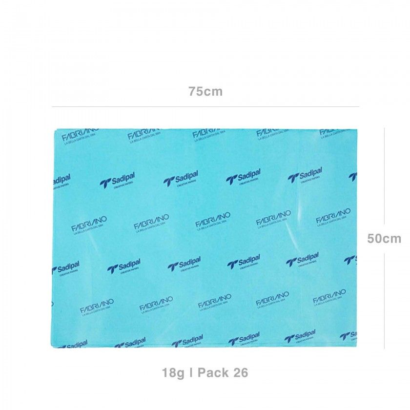 Papel Seda Sadipal 18gr 50X75cm Pack 26