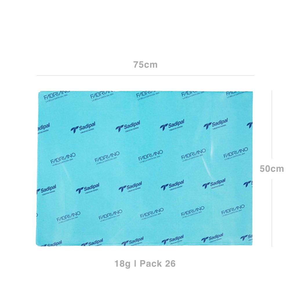 Papel Seda Sadipal 18gr 50X75cm Pack 26