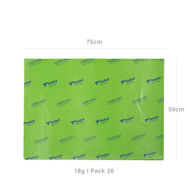 Papel Seda Sadipal 18gr 50X75cm Pack 26
