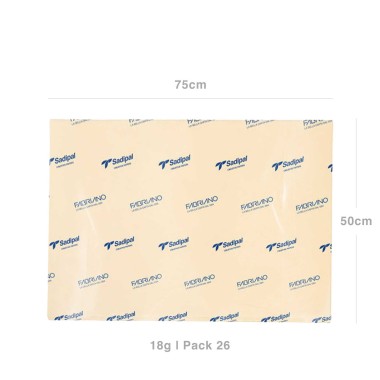 Papel Seda Sadipal 18gr 50X75cm Pack 26
