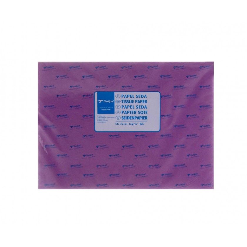 Papel Seda Sadipal Roxo 51X76cm Pack 25