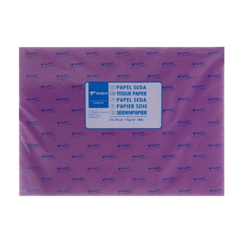 Papel Seda Sadipal Roxo 51X76cm Pack 25 - Image product