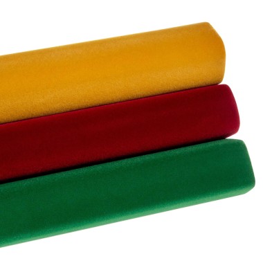 Rolo Veludo Adesivo Sadipal Amarelo 0.45X1M