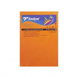 Folha Cartolina Sadipal A4 Laranja Intenso 21X29.7cm Pack 10