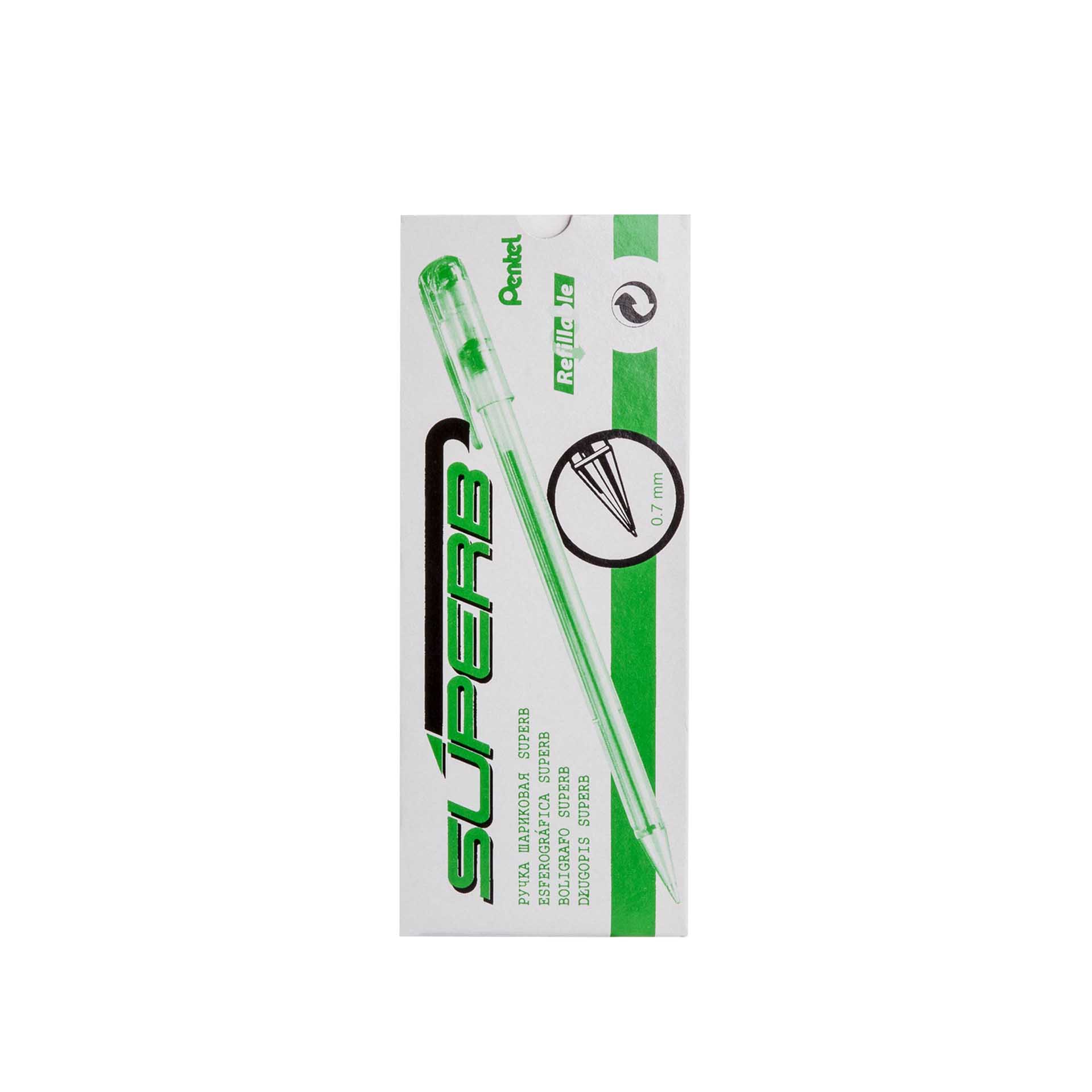 Esferográfica Pentel Verde 0.7mm