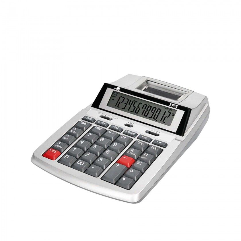 Calculadora Secretária XF36 com Impressora 12 Dígitos Calculadora Secretária XF36 com Impressora 12 Dígitos
