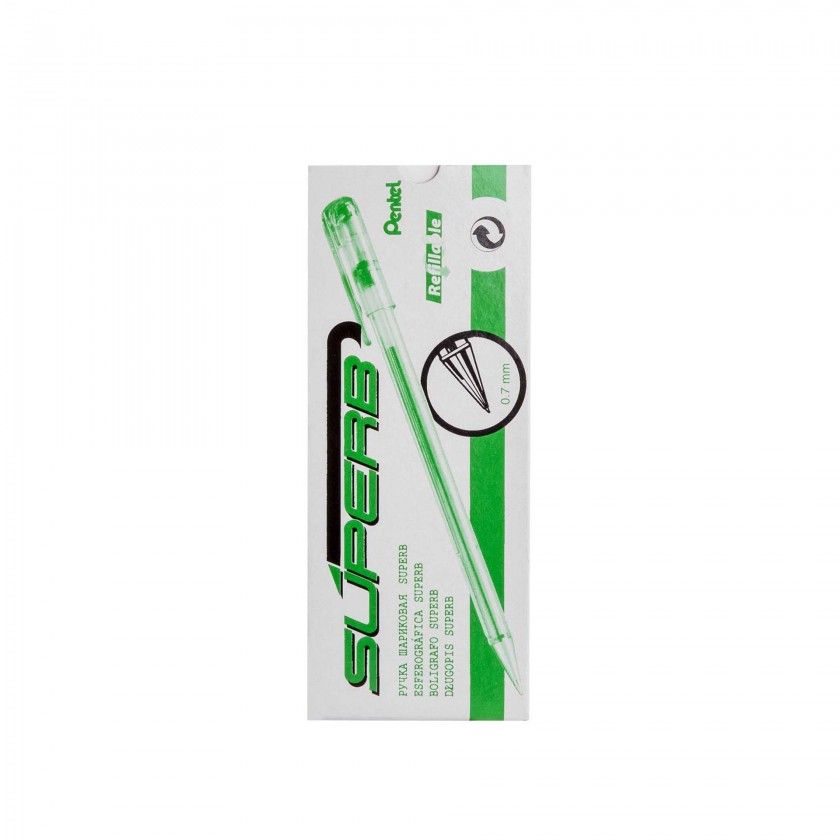 Esferográfica Pentel Verde 0.7mm Esferográfica Pentel Verde 0.7mm