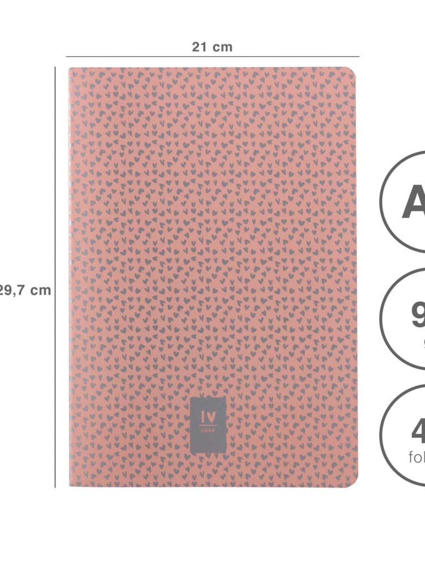 Caderno Agrafado Firmo Pautado A4 48F 90gr
