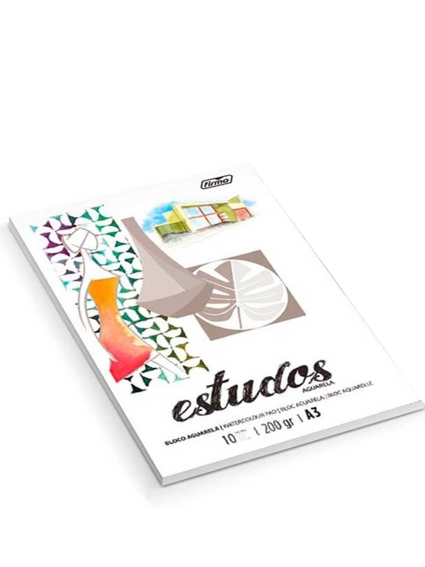 Caderno Desenho Aguarela A3 10F 200gr