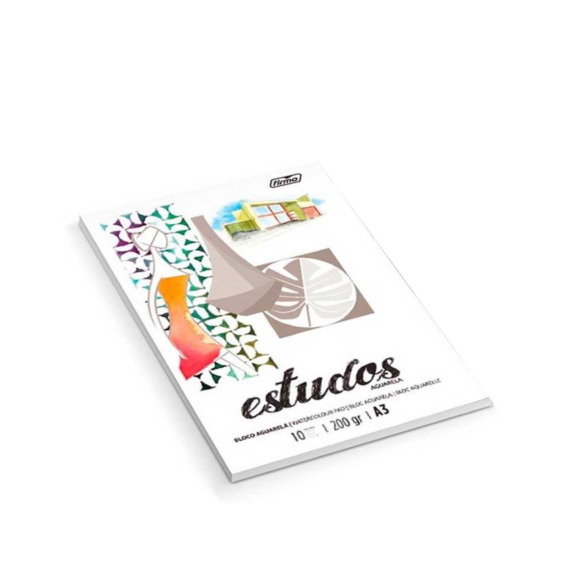 Caderno Desenho Aguarela A3 10F 200gr