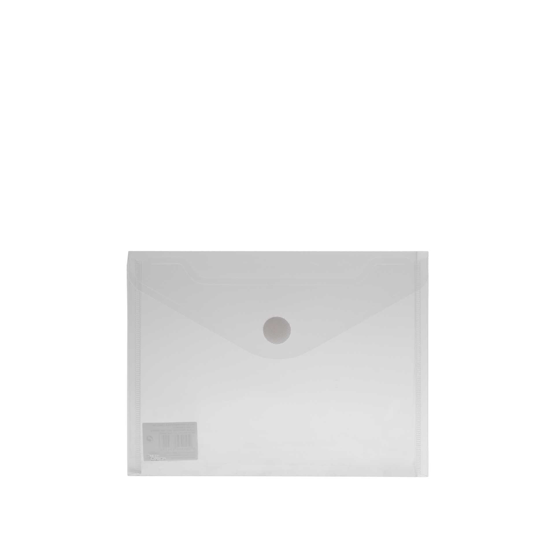 Bolsa Envelope Firmo com Velcro Transparente A5