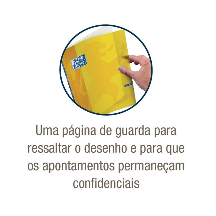 Caderno Agrafado Oxford European A4 48 Folhas 90gr Pautado