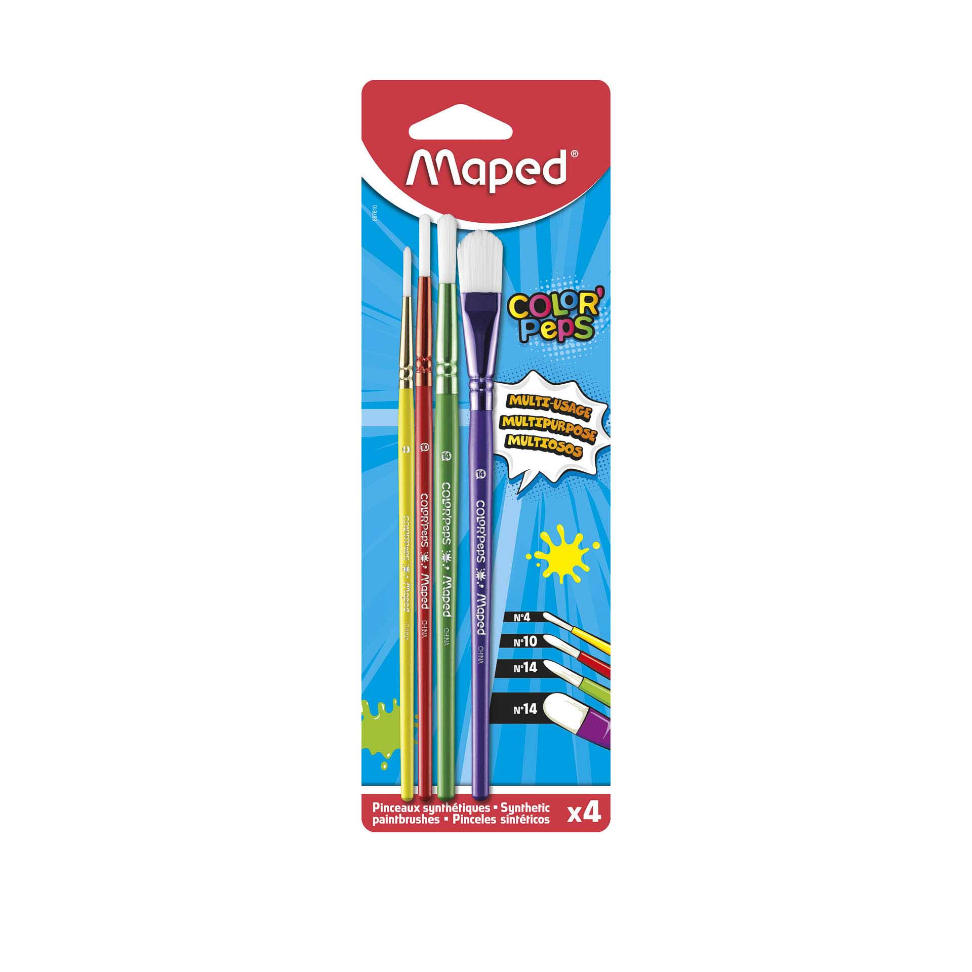 Pincéis Maped Pack 4