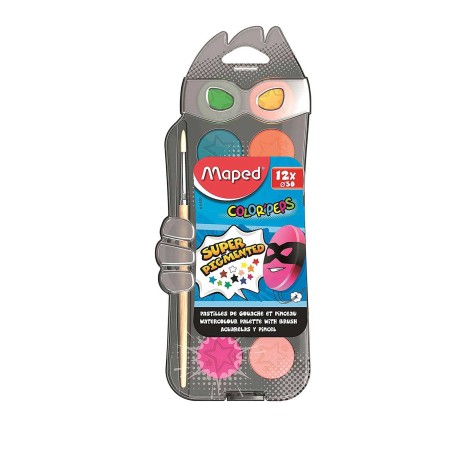 Aguarelas + Pincel Maped 12 Cores - Image product