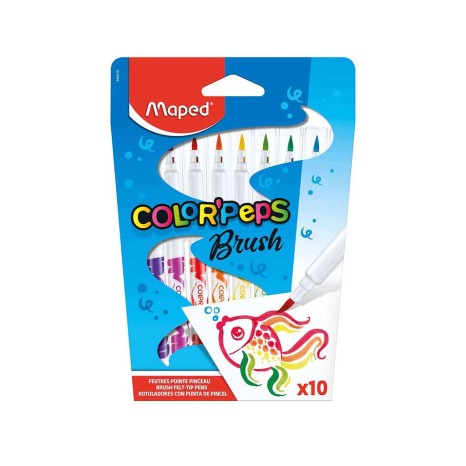 Marcadores Maped Brush 10 Cores - Image product