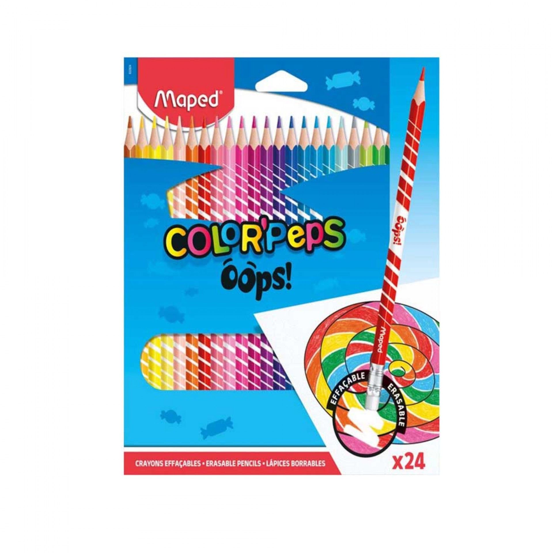 Lápis Cor Maped Apagáveis Cores 2.9mm