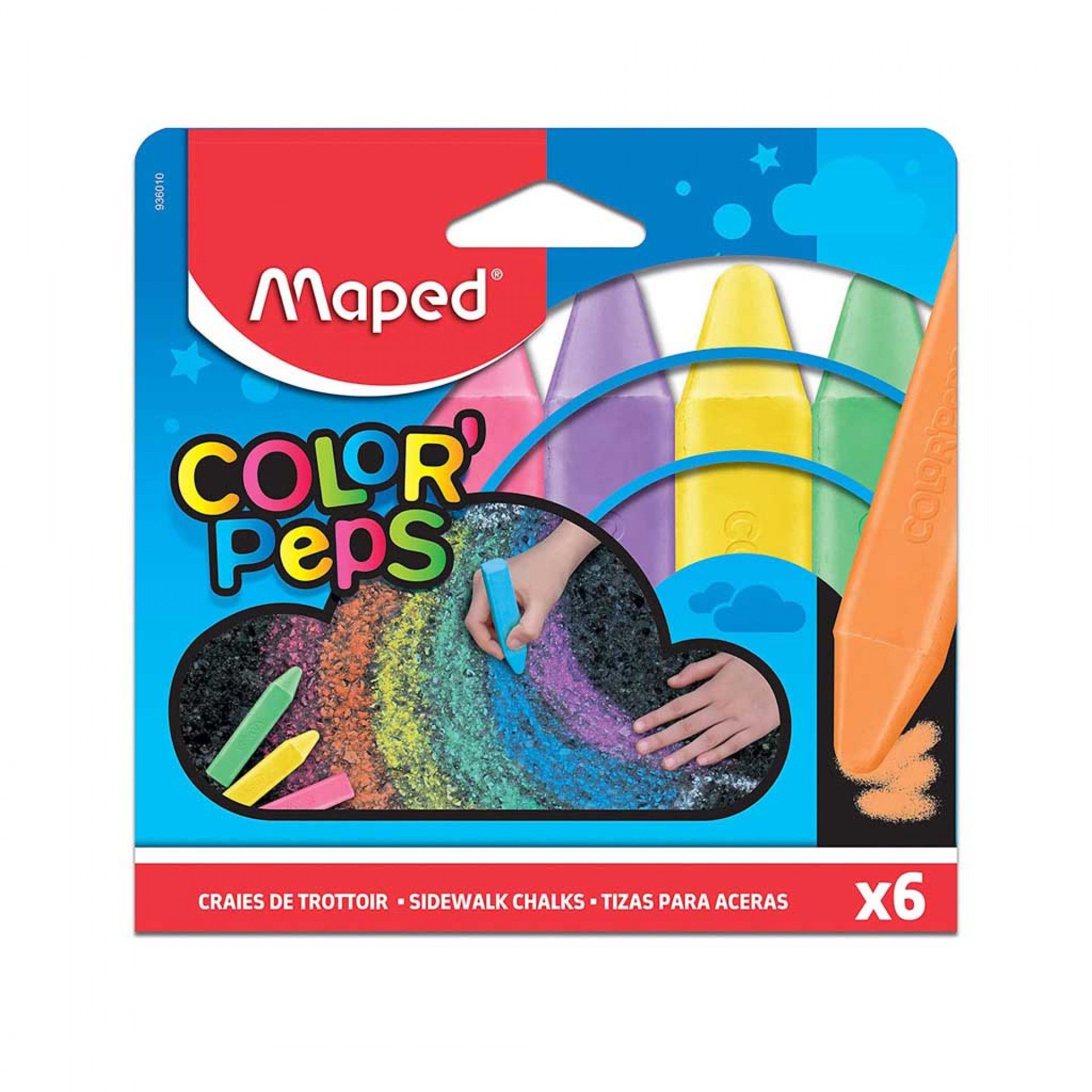 Giz Maped Calçada 6 Cores