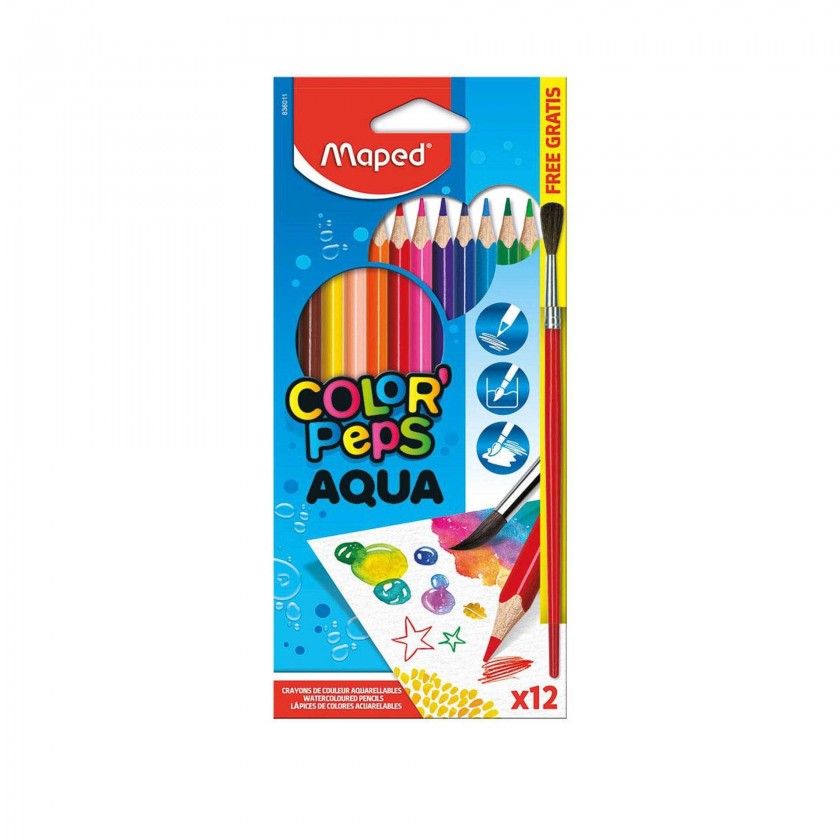 Lapis Cor Maped Aquarelavel 12 Cores 2.9mm Lapis Cor Maped Aquarelavel 12 Cores 2.9mm