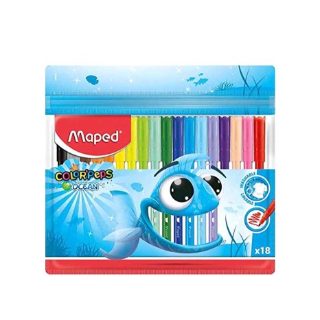 Marcador Maped Colorpeps Ocean 18 Cores 2mm - Image product
