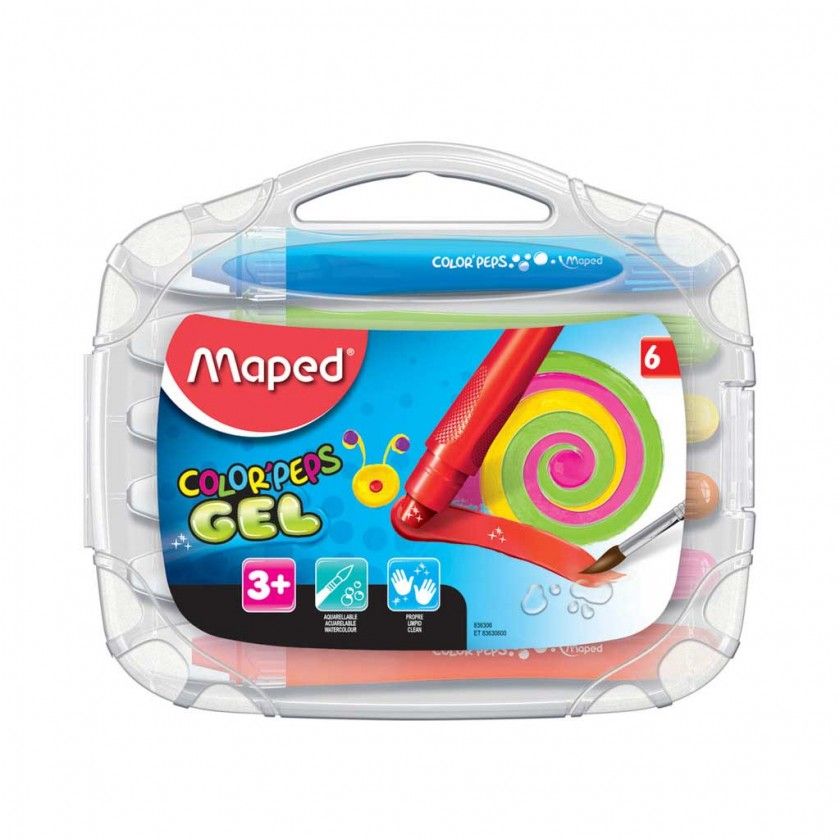 Lapis Gel Maped Color Peps 6 Cores Lapis Gel Maped Color Peps 6 Cores
