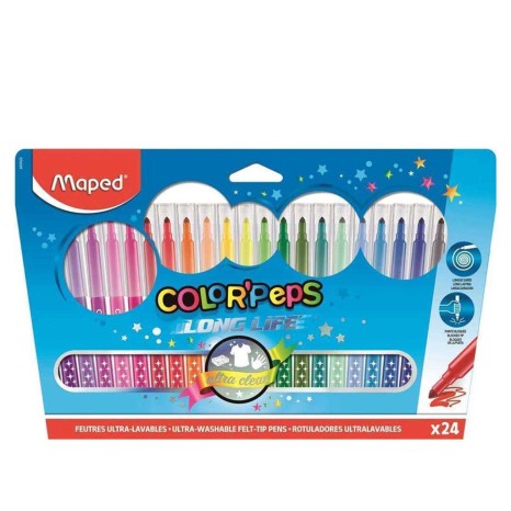 Marcador Maped Color Peps 24 Cores 3.6mm - Image product