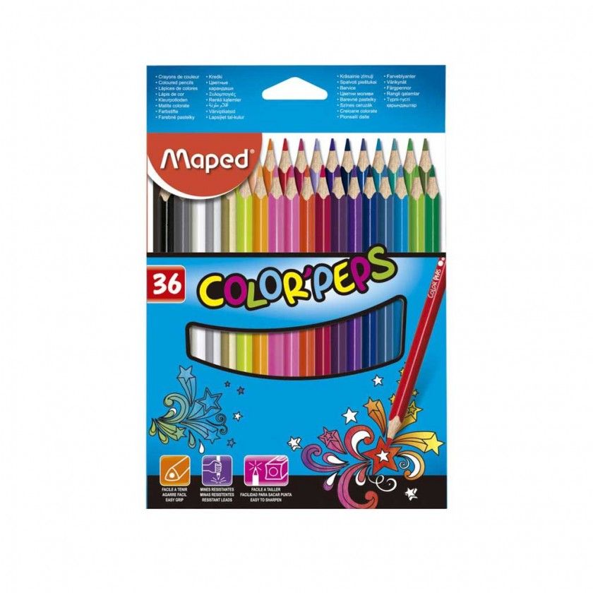Lapis Cor Maped Color Peps Star 36 Cores 2.9mm Lapis Cor Maped Color Peps Star 36 Cores 2.9mm
