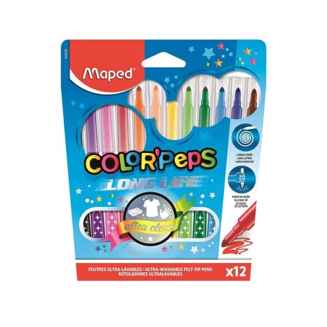 Marcador Maped Color Peps 12 Cores 3.6mm - Image product