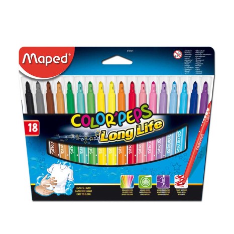 Marcador Maped Color Peps 18 Cores 3.6mm - Image product