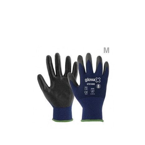 Luva Nylon com Nitrilo Preto M N.7 - Image product