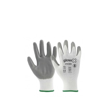 Luva Nylon com Nitrilo Cinzenta
