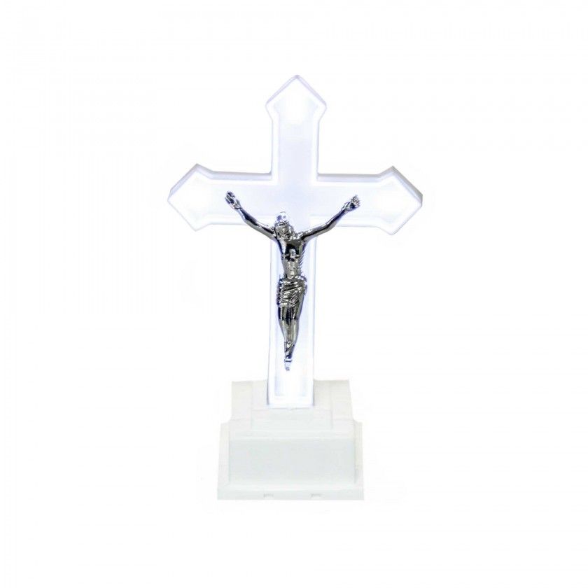 Círio Elétrico Cruz 4.5X6.5X13cm Círio Elétrico Cruz 4.5X6.5X13cm