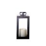 Lanterna Led Vela Preta 21X9.5X9cm Lanterna Led Vela Preta 21X9.5X9cm