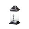 Candeeiro Roma Cruz Prateado 14X14X32cm Candeeiro Roma Cruz Prateado 14X14X32cm