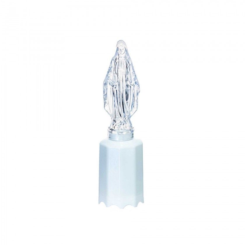 Crio Eltrico Nossa Senhora Ftima Luz Branca 5X5X18cm