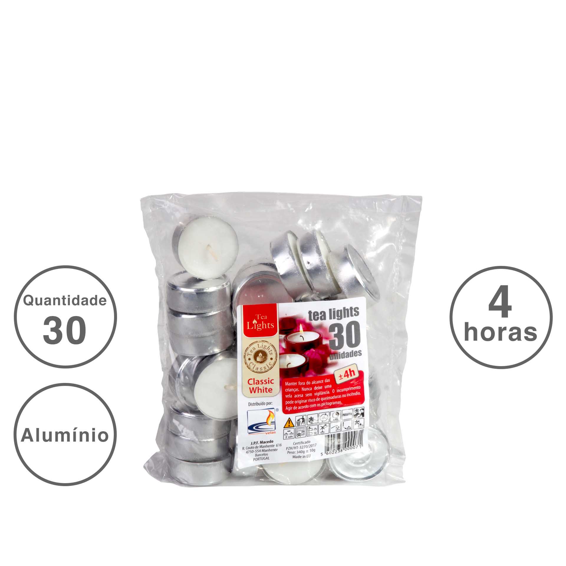 Tealight 4 Horas Pack 30